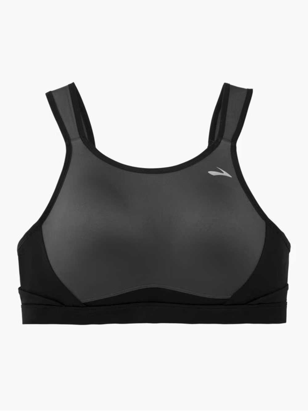 NWT BROOKS Asphalt Black MAIA Sports Bra Size 34 C Retails $58